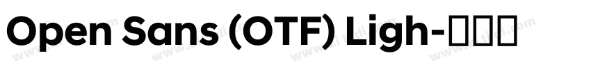 Open Sans (OTF) Ligh字体转换
